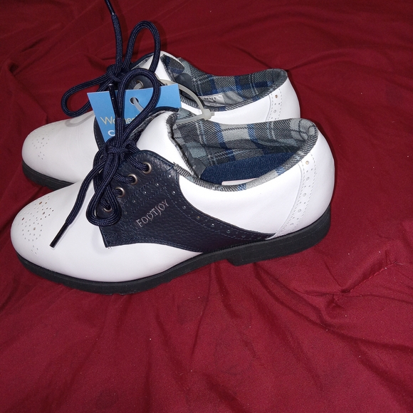 Footjoy Softjoy Terrains Shoes Womens Size 6 Golf Shoes With Spikes NWT Cushion - Picture 4 of 15